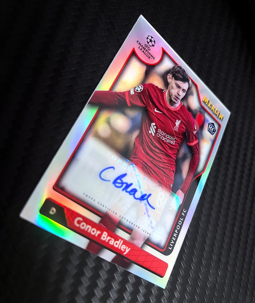 リヴァプール ブラッドリー Topps Merlin RC soccer CONOR BRADLEY Liverpool auto | eBay