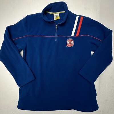 Sydney Roosters Eastern Suburbs Jumper Mens Medium Blue NRL Fleece Pullover