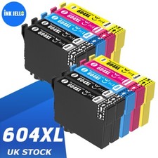 10 Ink Cartridges 604xl fits Epson 604xl WF-2910 WF-2930 WF-2935 WF-2935 DWF