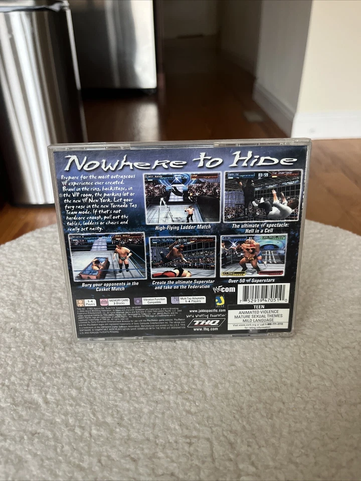 WWF SmackDown 2: Know Your Role (Sony PlayStation 1, 2000) PS1 CIB Complete - Image 2 of 4