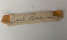 RARE!  1950's Carl Braun  New York Knicks Cut Signature