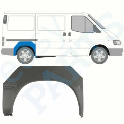 FORD TRANSIT 1985-1991 Tôle de Réparation Arrière / Droite - Photo 1/2