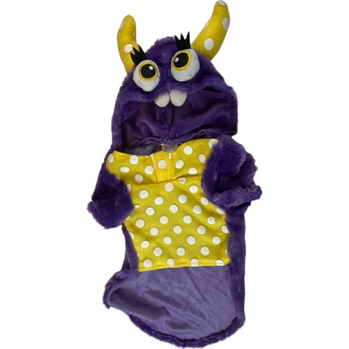 Martha Stewart Pets Mrs. Furry Purple Monster Halloween Costume XL