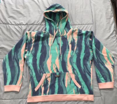 MEN'S Unisex ADIDAS ORIGINALS RYV UTILITY TREFOIL HOODIE Size Small Pink  Teal | eBay