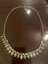 Zad Vintage Silver Tone Necklace 