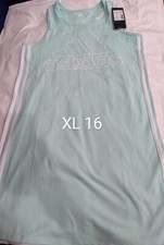 Adidas Girls Stripe Tank Dress