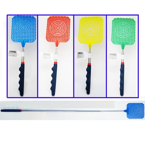 Fly Swatter Telescopic Mosquito Killer Bug Insect Reach Plastic Extends 24" New - 第 1/1 張圖片