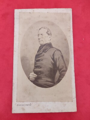 Photo CDV Alphonse de Lamartine photographer Pierre Petit R-17