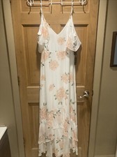 Womens Lulus Large Maxi Dress Floral Print