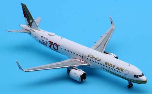 JC Wings 1:400 XX4894 Gulf Air Airbus A321NEO aeromobile pressofuso modello A9C-NB - Foto 6 di 12