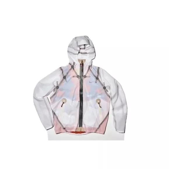 Nike Nikelab ISPA Inflate Jacket White Team Orange AO0815 100 Men's SMALL ($300)
