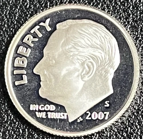 2007-S Roosevelt Dime. Silver Proof. 90% Silver