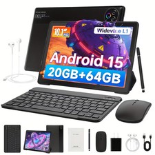 Android 15 Tablet 10 inch 20 3 17 GB RAM 64GB ROM WIFI Widevine L1 Dual Camere