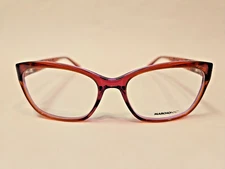 MARCHON NYC DOWNTOWN Greenwich 604 Eyeglasses Burgundy 52-16-135 Full Rim Red