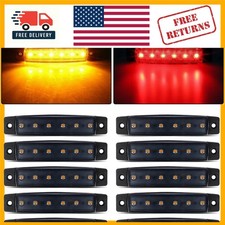 High-intensity Led Side Marker Lights - Pack Of 10 - 12v Waterproof Design