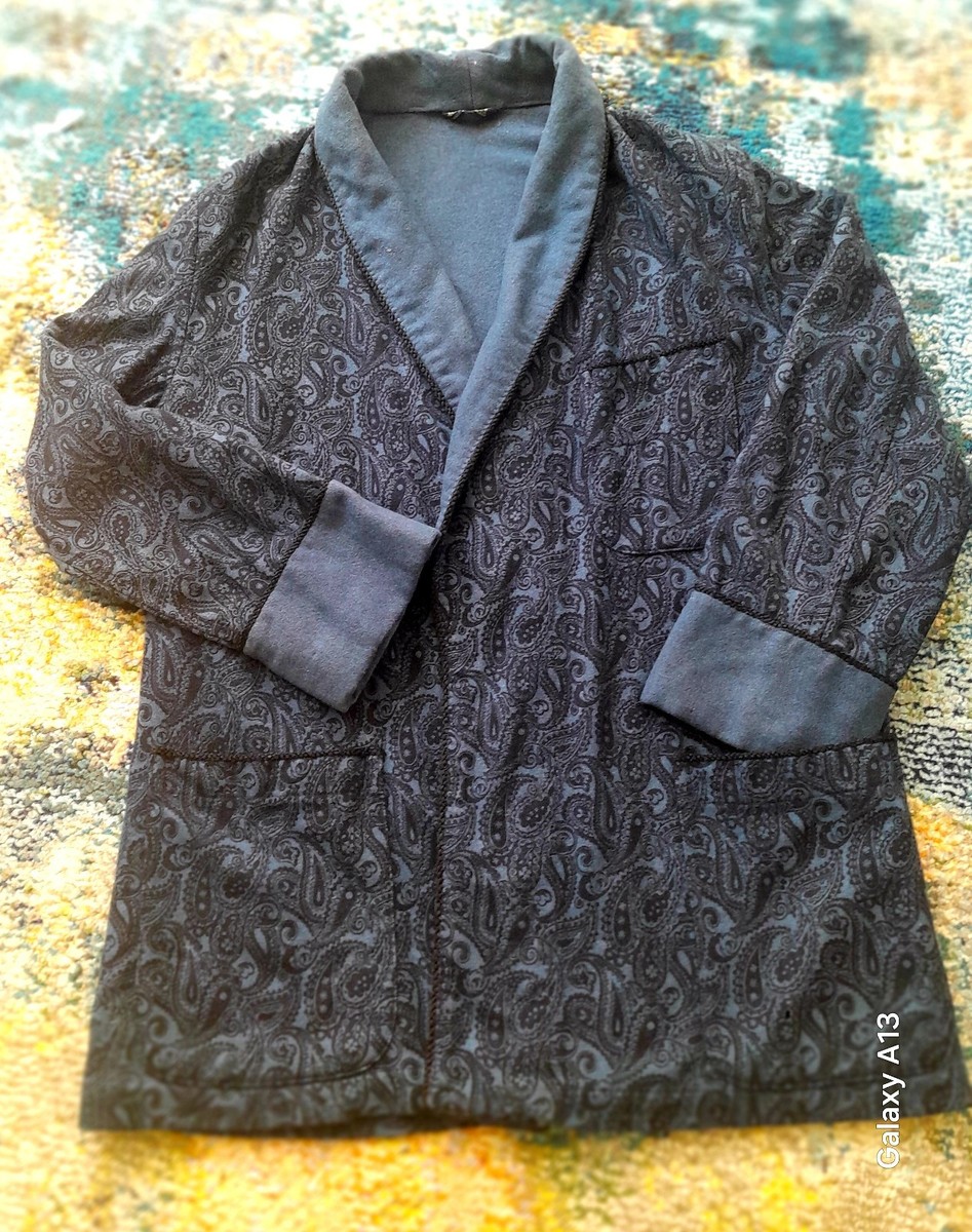 Regal-Aire Original 1950s-1960s Vintage Mens Smoking Jacket /Robe