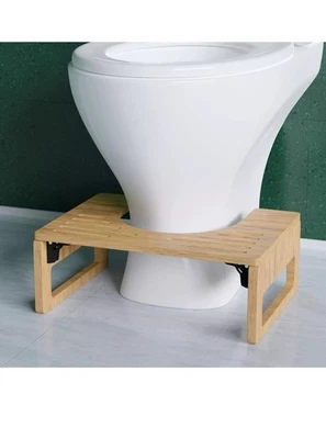 Squatty Potty for Adults and Kids Bamboo Potty Stool Foldable Nataka