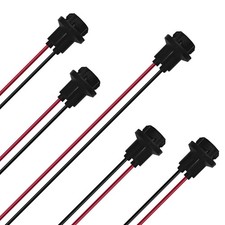 5 Pcs 194 Led Bulb Socket With Extension Wiring T10 Pigtail Connector For 1... 5 Pcs 194 Led Bulb Socket With Extension Wiring T10 Pigtail Connector For 1...