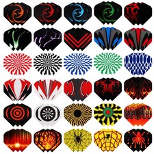 90Pcs Standard Dart Flights Set, Dart Flights for Steel Tip Darts/Soft Plastic T