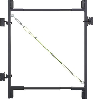 Heavy Duty DIY Fence Gate Kit   36''-72'' Adjustable Wood Gate Building Kit for...