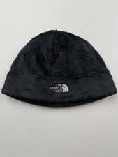 The North Face Hat Beanie Girls One Size Black Fleece Thermal Logo Winter