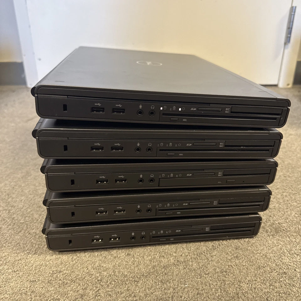 (Lote de 5) Laptop Dell Precision M4800 Intel Core I5-4210M 512 GB 8 GB Foto 3 de 4