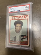 Dave Lewis 1972 Topps 237 PSA 8 Cincinnati Bengals NM-MT MINT