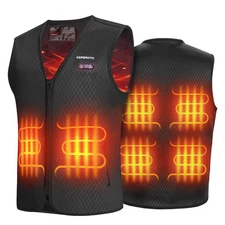 KEMIMOTO Men Heated Vest Jacket Electric Thermal Warm Heating Winter NOT BATTERY
