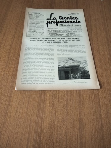 1949 CONTROLLO LINEA AEREA E FILO DI CONTATTO DELLE LINEE CC 3000 V FERROVIE FS