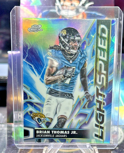 Brian Thomas Jr. 2025 Topps Chrome Cosmic Lightspeed Refractor #LS-26 Jaguars