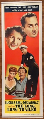 LONG, LONG TRAILER, THE (1954) 9502 Movie Poster (20x60) Rare Door Panel  Lucill