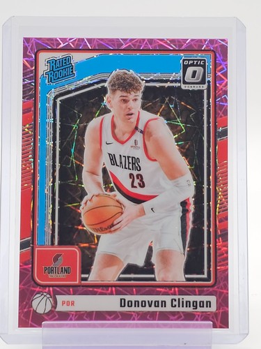 DONOVAN CLINGAN 2024-25 DONRUSS OPTIC RATED ROOKIE PINK VELOCITY PRIZM /79 Q5944