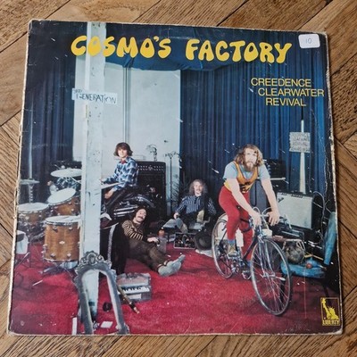Creedence Clearwater Revival Cosmo's Factory Textured Sleeve LP  Vinyl VG+/G+