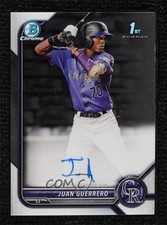 2022 Bowman Chrome Prospect Juan Guerrero #CPA-JGO Auto 12g7