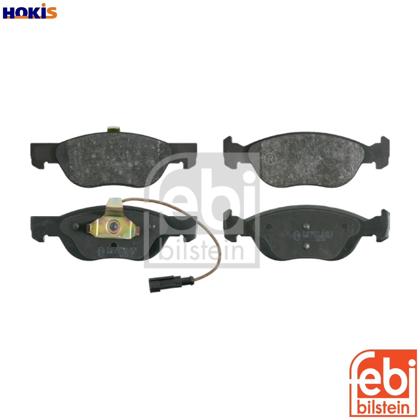BRAKE PAD SET DISC BRAKE 16091 FOR FIAT LANCIA DELTA/II/Mk DEDRA/SW 1.7L 4cyl