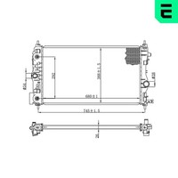 MotorküHler WasserküHler ERA 673453 FüR Opel Astra Caravan P10 GTC Zafira Tourer