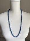 Blue Lapis 14" Beaded Necklace