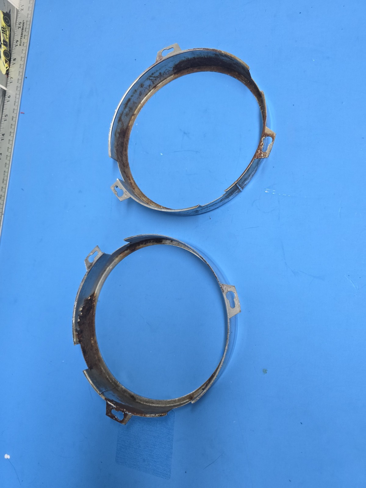 1970s rolls royce headlight mounting rings