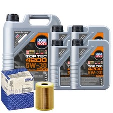 Motoröl 5W30 LIQUI MOLY Top Tec 4200 9L+MAHLE Ölfilter