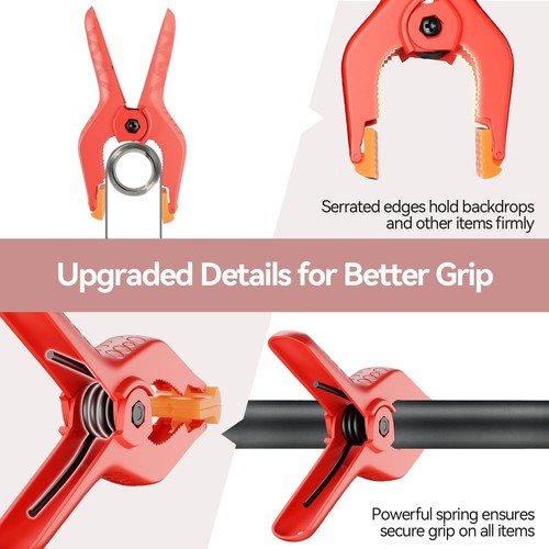 Spring Background Professional 12 Pack Heavy Duty Spring Clamps 4.5 Inch Plastic Large Professional ...