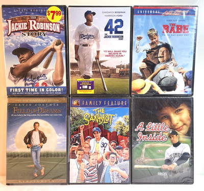6 BASEBALL MOVIES (DVD Lot) Biography Comedy Drama History Sports NEW