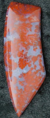 Sonora Plume Agate 57x20x5 Cabochon
