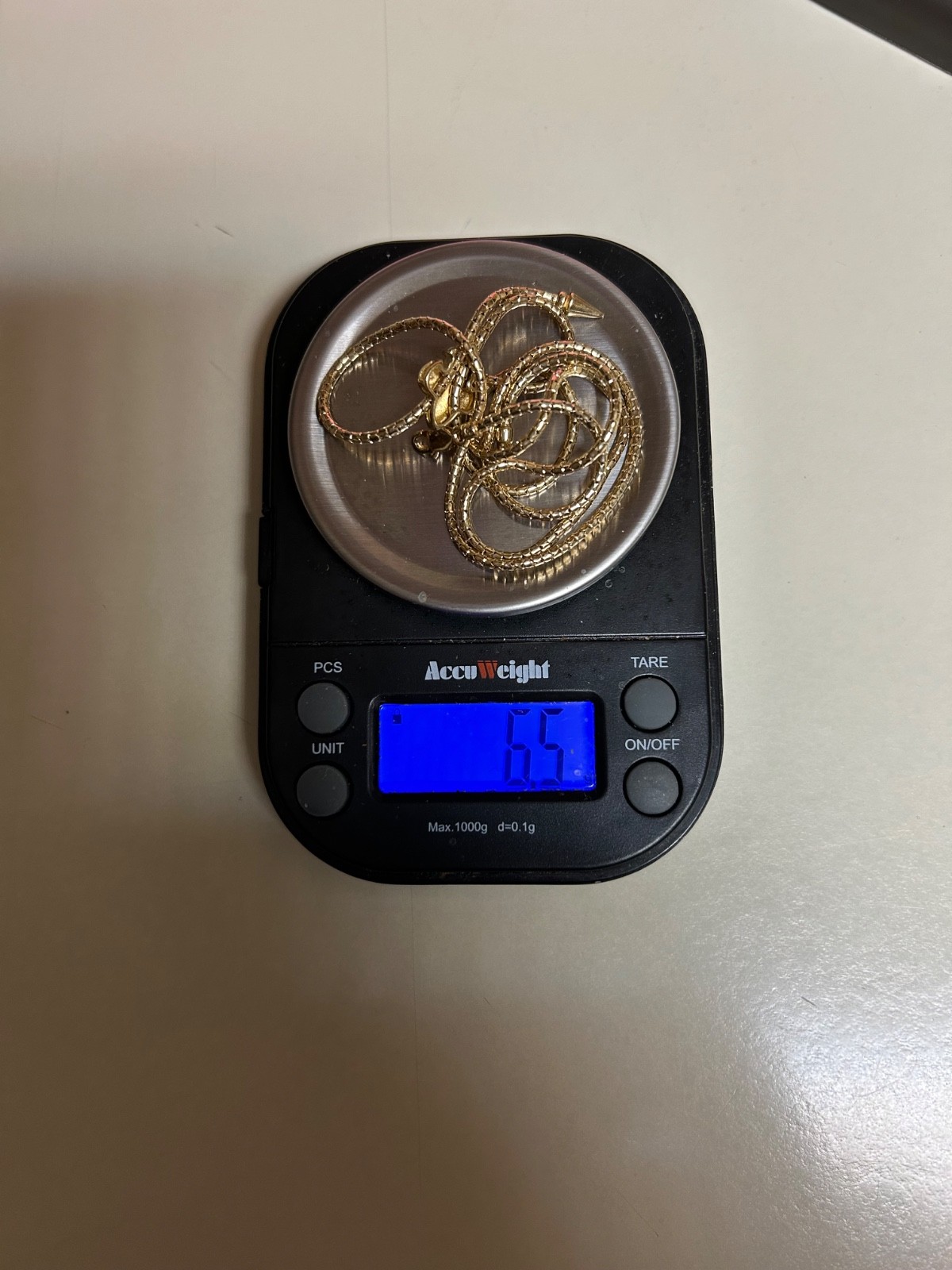 Lariat Necklace, Adjustable, Solid 14K Gold - image 6