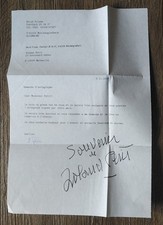 12499 Roland Petit Autogramm auf A4 Blatt