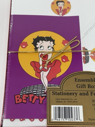 Betty Boop Stationary Note Cards Writing Paper Sheets Envelopes Gift Box Set NIB - Picture 6 of 12
