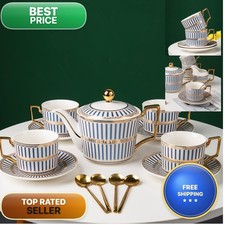 CwlwGO-Bone China Blue And White Tea Cup Sets,Ceramic Cup And Saucer Service