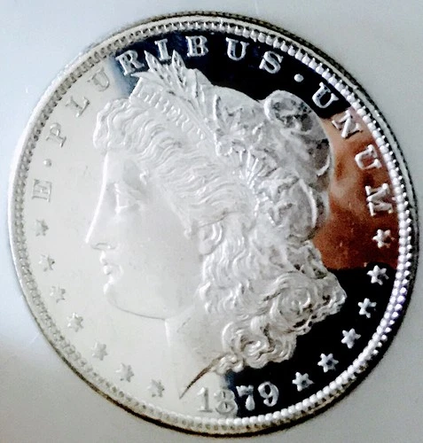 1879 S MORGAN ULTRA CAMEO DMPL! BLACK&WHITE MS+++++STELLAR PIECE! WOW NR #64583