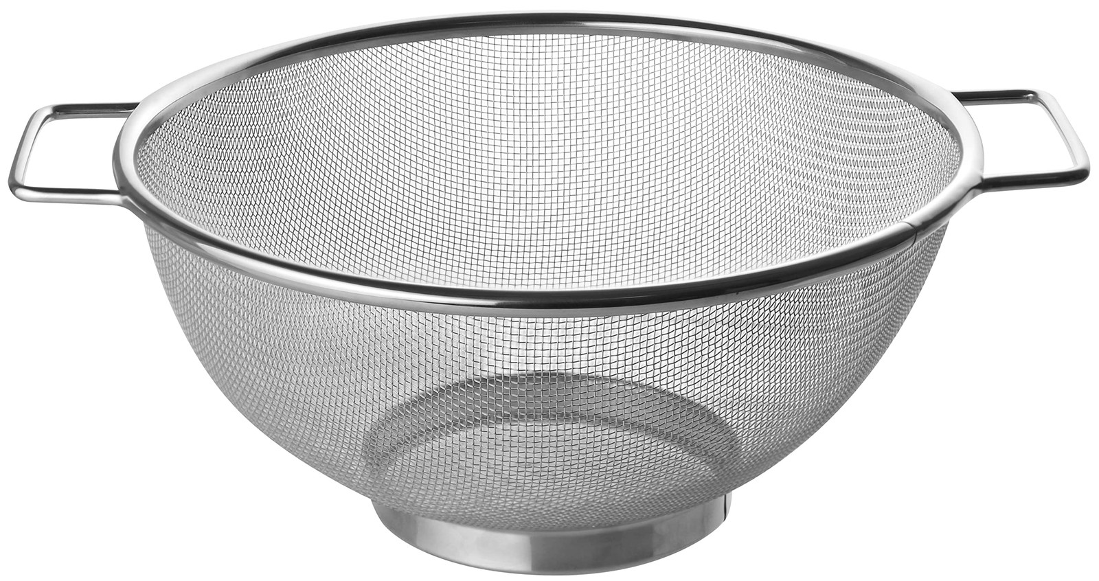 Fackelmann Sieb 20 cm Kchensieb aus Edelstahl feinmaschiger Seiher mit 2 Gr 4390₽