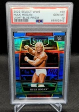 HULK HOGAN 2022 Panini Select WWE - Concourse #69 Light Blue SP 86/299 PSA 10