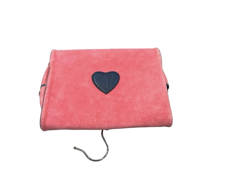 RARO DE COLECCIÓN Juicy Couture Colgante Artículos de Aseo Cosméticos Bolso Y2K Rosa Azul Marino ¡MIRA! F/S Foto 2 de 4